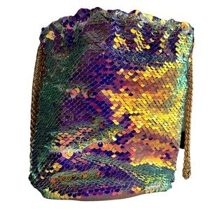 Sequin Bucket Bag